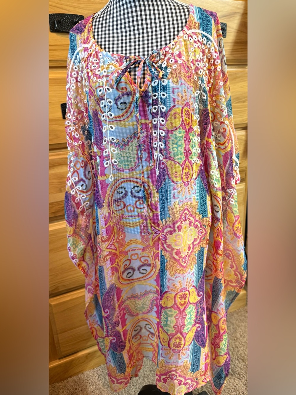 Shoreline Multi-Color Paisley V-Neck Tunic